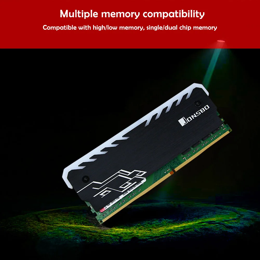 2 шт., радиатор оперативной памяти, RGB, 256 цветов, радиатор DDR DDR3 DDR4, охлаждающий жилет с памятью, радиатор для настольных ПК, игровой разгон