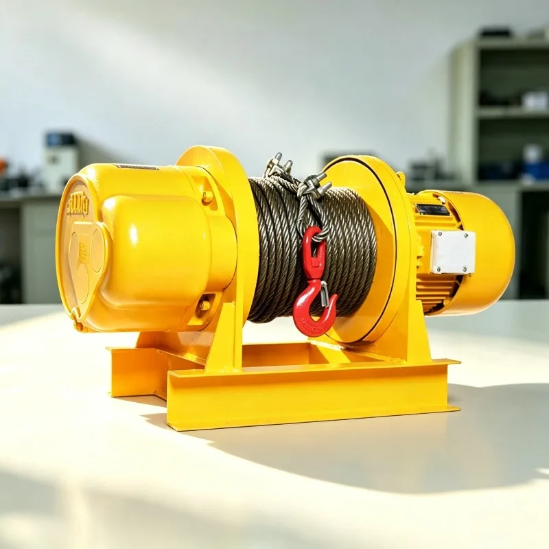 1-5T Standard Heavy Winch Home Building Marine Wire Rope Hoist Inline Winch Handling Equipment