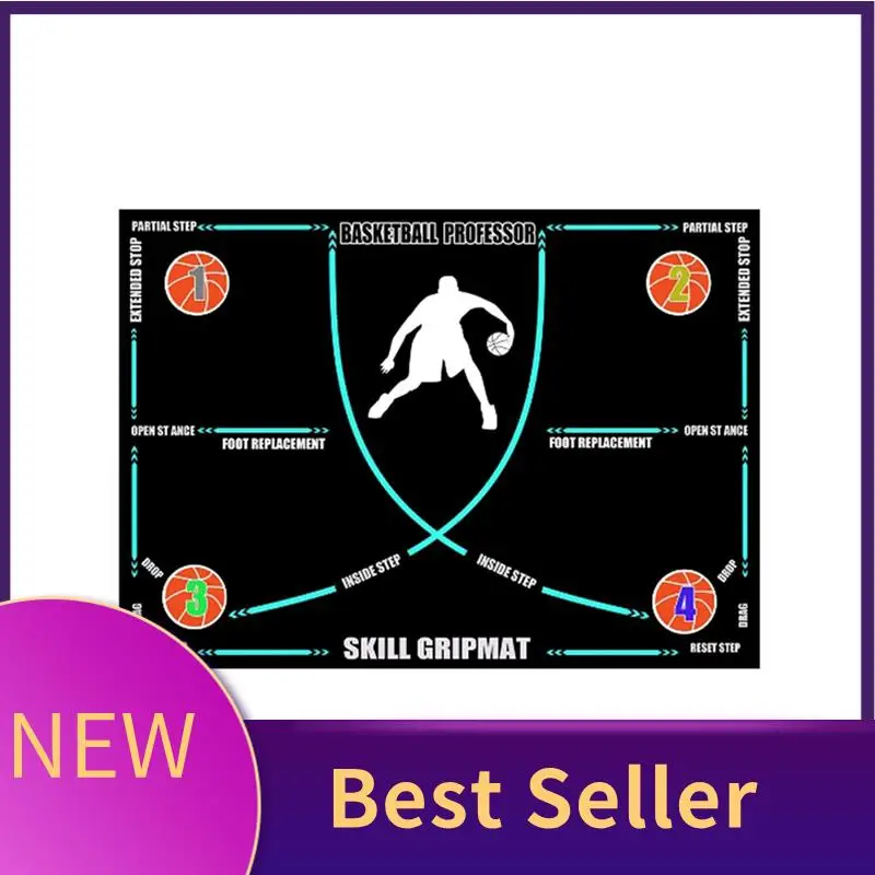 

A01M-Portable Basketball Footwork Mat Portable Anti-Slip Basketball Training Mat Footwork Footstep Training Pad