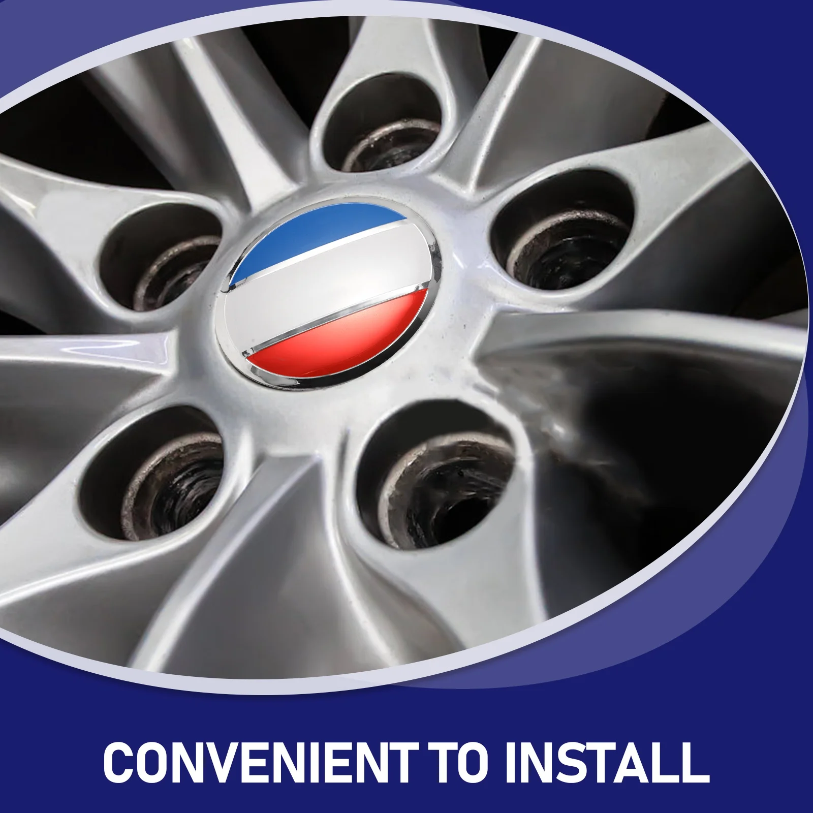 

Car Hub Wheel Sticker Durable Rim Center Cap Decal Vehicle Decorative Hub Stickers for Cars Center Cap Stickers