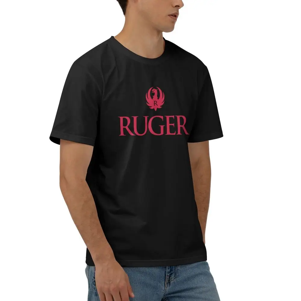 NEW Ruger Fashion T Shirt Printed Cotton Men's T-Shirt Men Tops Funny Short Sleeve Tee