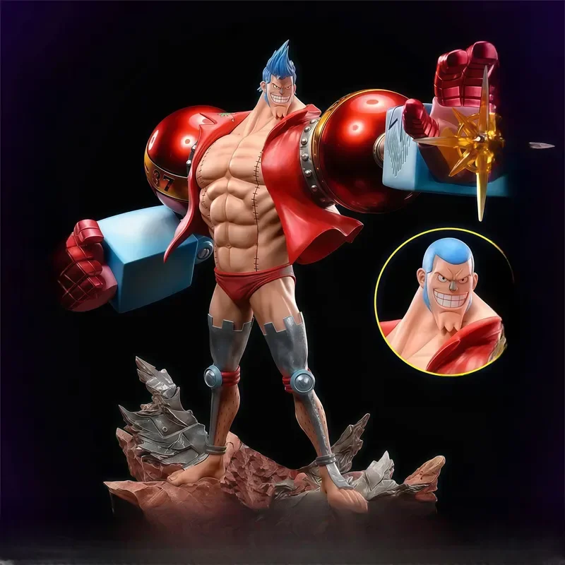 Estatua de doble cabeza Lx Franky Gk de una pieza, 28cm, figura Gk, plataforma exclusiva, personaje de dibujos animados, exquisitos adornos de escritorio