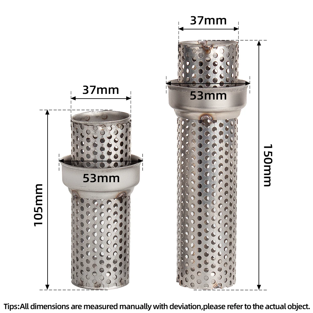 Universal 51 Motorcycle Front Catalyst DB Killer Removable for Motorcycle Exhaust Muffler Racing Street Bike Tube Accessories