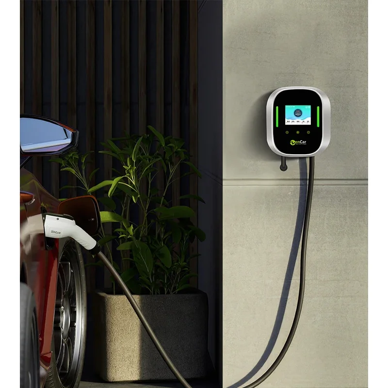 32A Smart Electric Car Charger APP AC EV Charging Station Home Wall-mounted EV Charger WIFI with Type 1 Cable