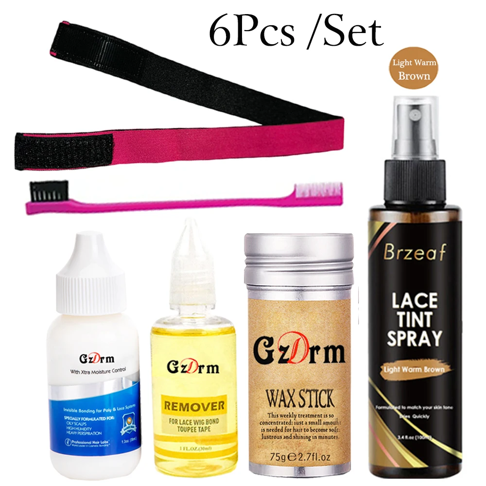 

38ml Liquid Adhesive Hair Glue Wax Stick For Wig Lace Tint Spray Elastic Melt Band Waterproof Lace Wig Glue For Lace Front Wig