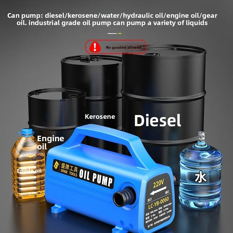 

Электрический масляный насос 12В/24В универсальный, 220В, для перекачки масла, самовсасывающий насос для воды