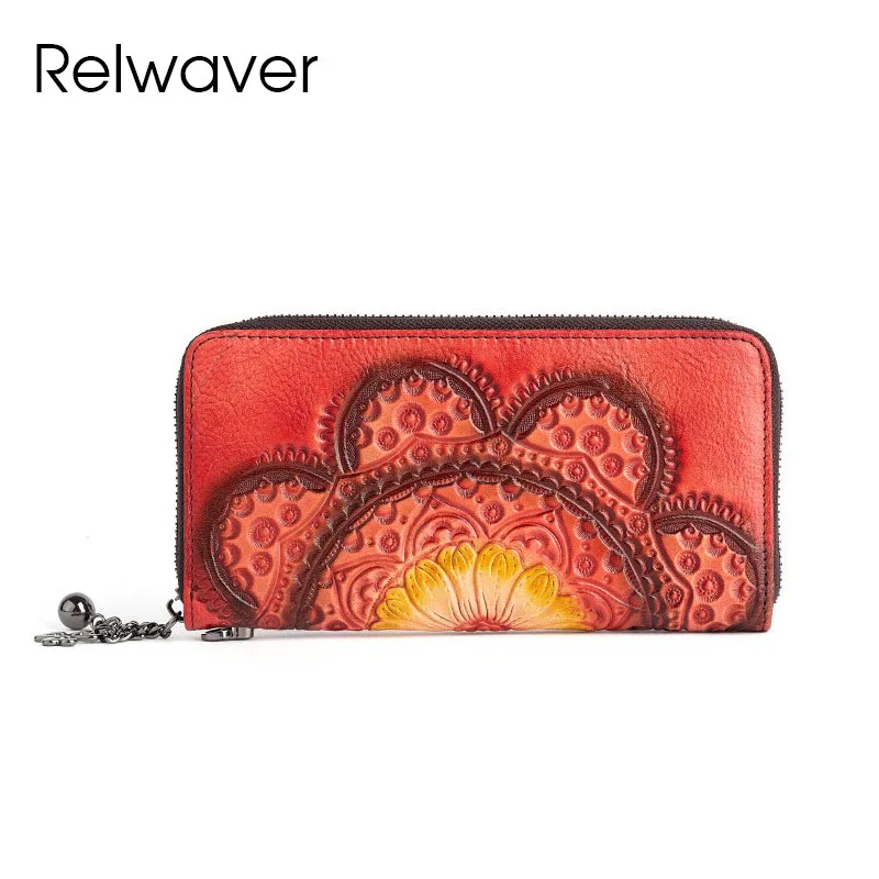 relwaver-–-portefeuille-en-cuir-veritable-pour-femmes-avec-fermeture-eclair-et-motif-floral-en-relief-pochette-de-style-chinois
