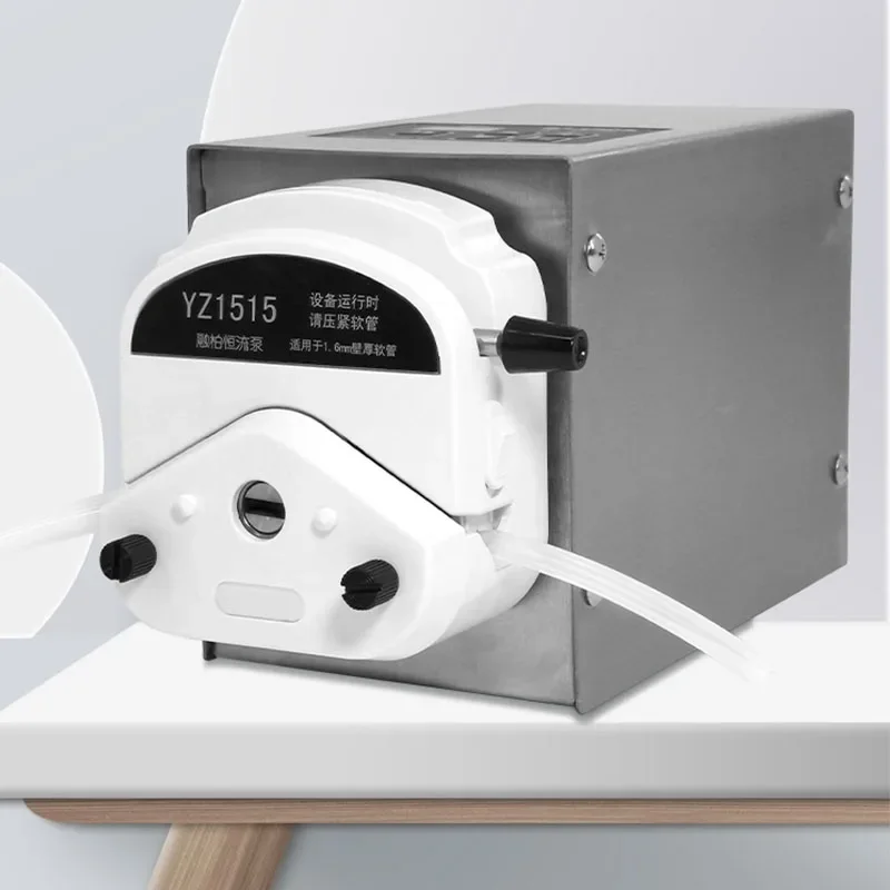 A A BT100 Peristaltic Pump Laboratory Adjustable Large Flow Stainless Steel Industrial Dispensing A Filling