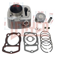Motorcycle 65.5mm Cylinder Kit Motor for Honda Loncin ZongShen CB250 CRF230 165FMM Kaya Xmotos Apollo Tmax Pit Dirt Motoblock