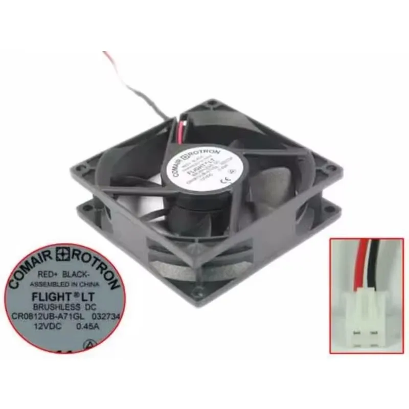Comair Rotron CR0812UB-A71GL Cooling Fan DC 12V 0.45A 80x80x25mm 2-Wire