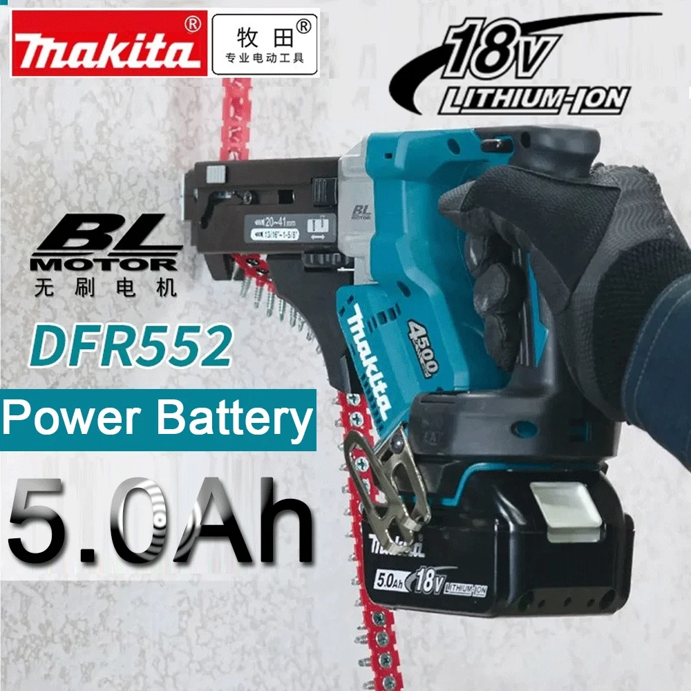 

For DFR552 Makita 18V 5.0Ah Rechargeable Lithium Battery with LED Indicator High Capacity for Makita Cordles Power Tool Battery