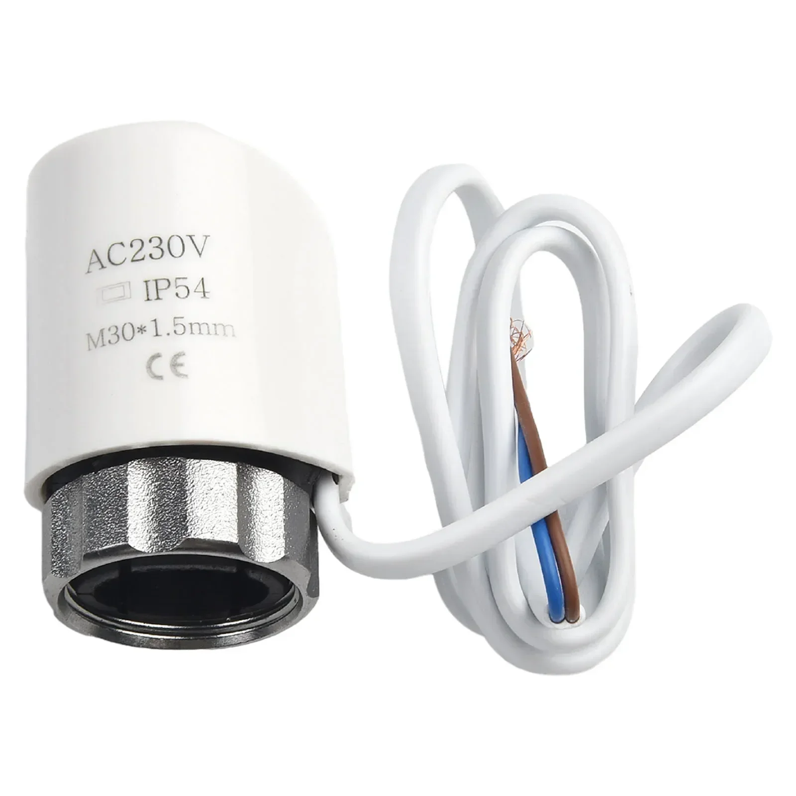 1Pcs AC 230V Electric Thermal Actuator 90mm Line M30x1.5mm For Floor Heating Radiator Valve Heating Actuator