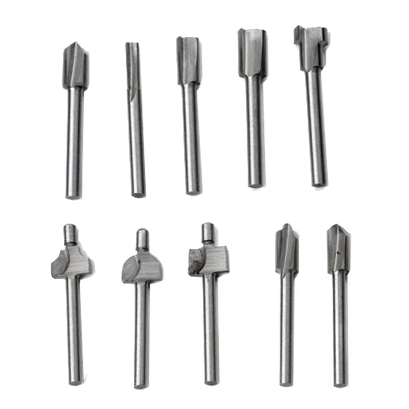 E06b 10pcs 3 мм 1/8 Shank HSS Melling Cutter Router Bites Bits Rotary Tool для использования DIY