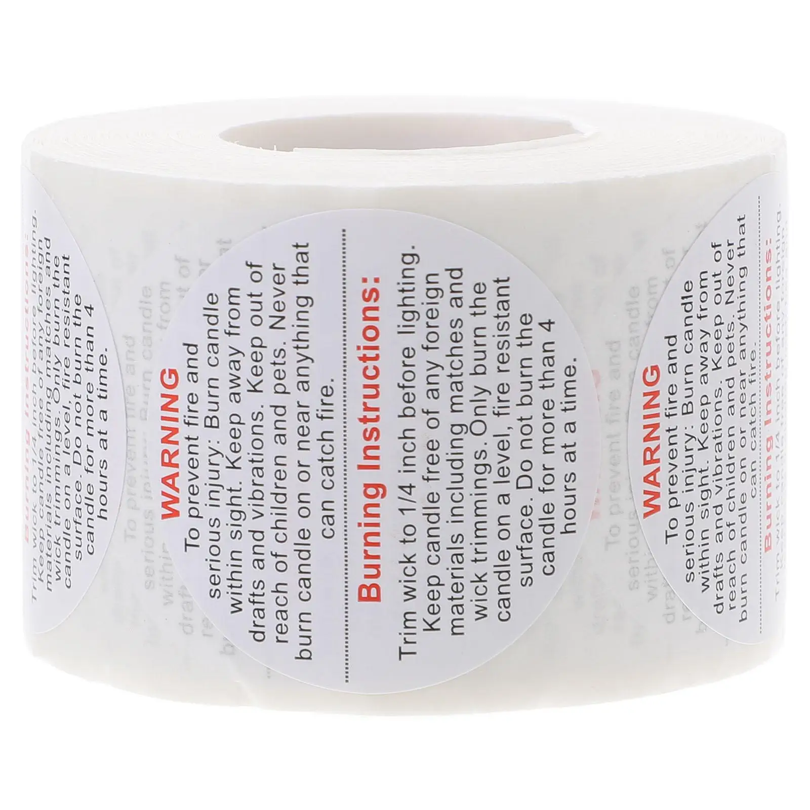 Warning Stickers Labels for Container Making Supplies Black Coated Paper Waterproof Oilproof Decals Safety Labels