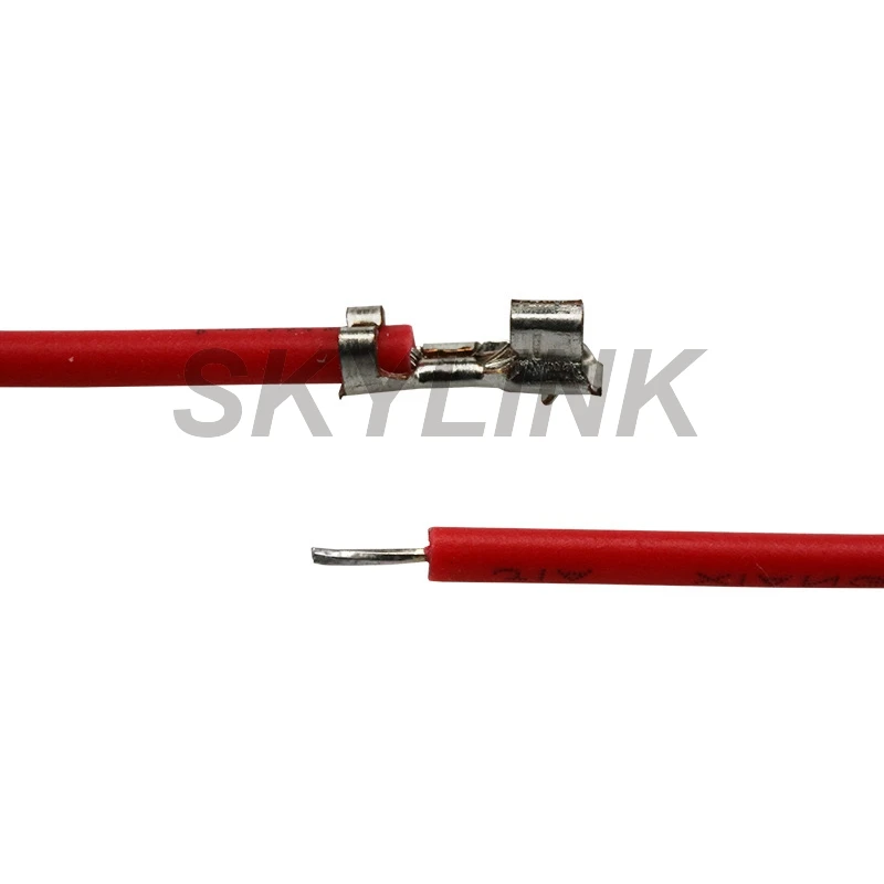 100pcs jst EH 2.5mm 2.54mm Connector Terminal Wire Electronic Cable Single/Double Head without housing 26AWG 10cm 15cm 20cm 30cm