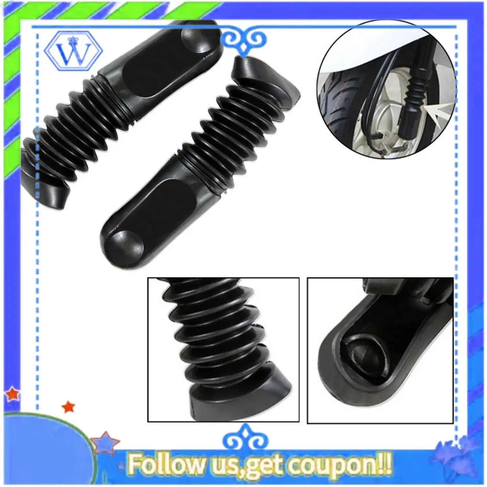 M46K-Motorcycle Absorber Cover Front Shock Absorber Protection Rubber For YAMAHA JOG50 3KJ Motorcycle Scooter Accessories