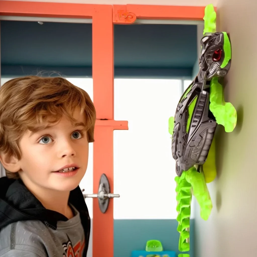 หุ่นยนต์ไบโอนิคกิ้งก่า -ของเล่นปีนป่ายควบคุมระยะไกลพร้อมแบตเตอรี่แบบชาร์จไฟได้