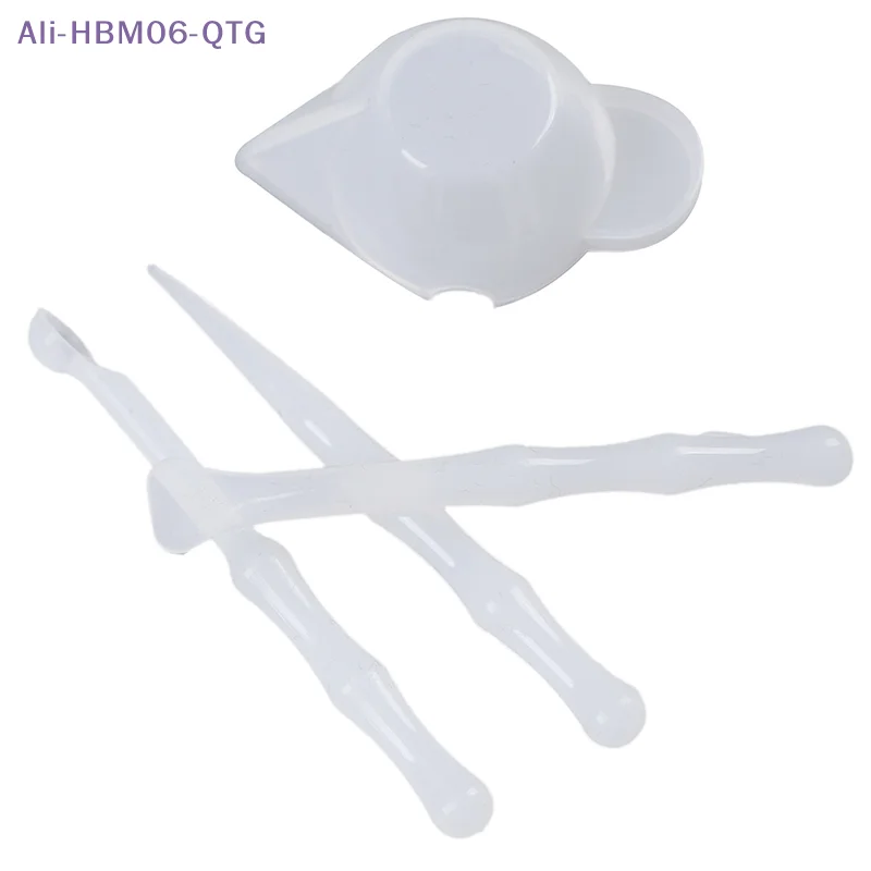 [New] 1Set Mix Cup Silicone Mold Epoxy Resin Tools DIY Jewelry Making Stick Handmade