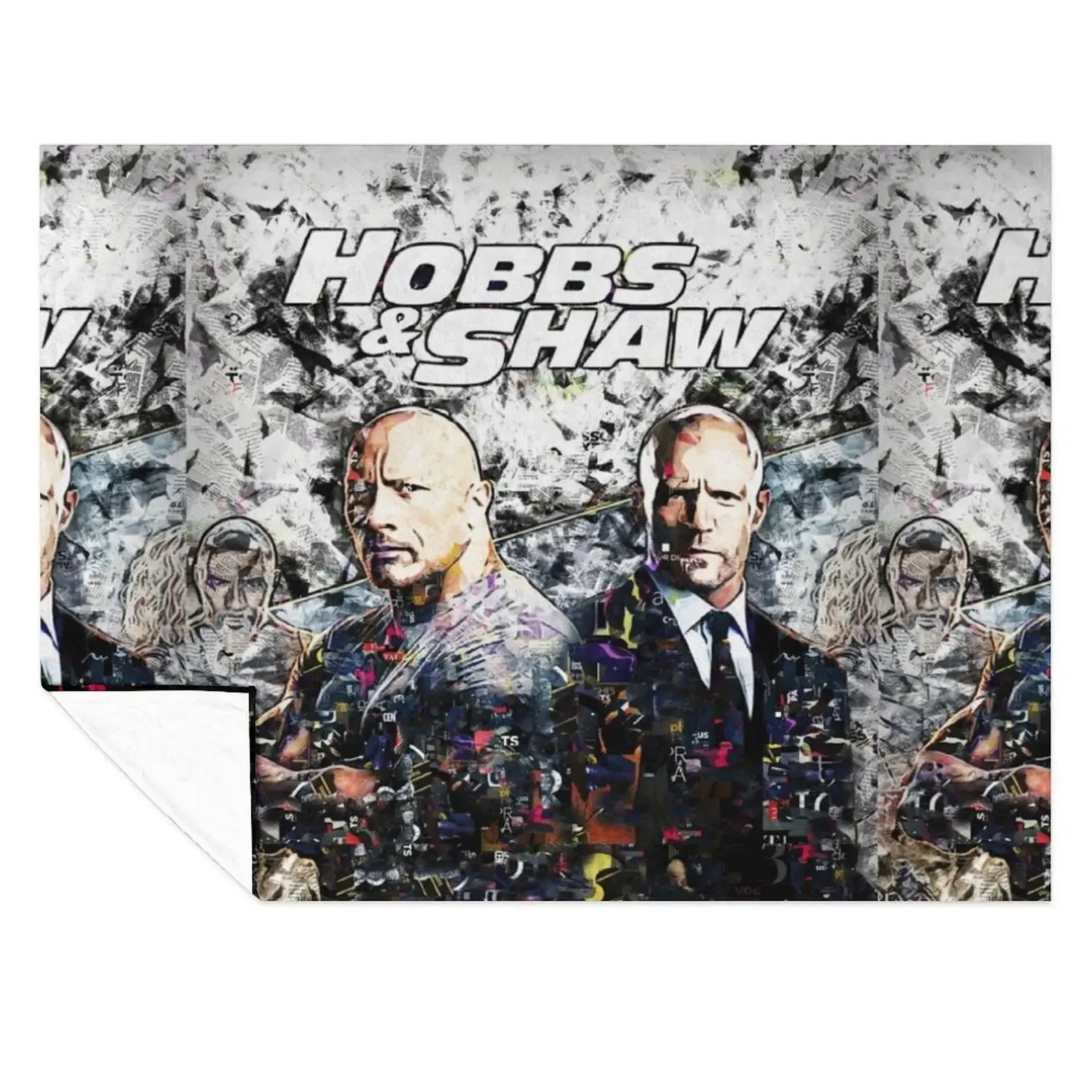 

hobbs n shaw abstract art Throw Blanket Bed for sofa for babies Summer Beddings Blankets