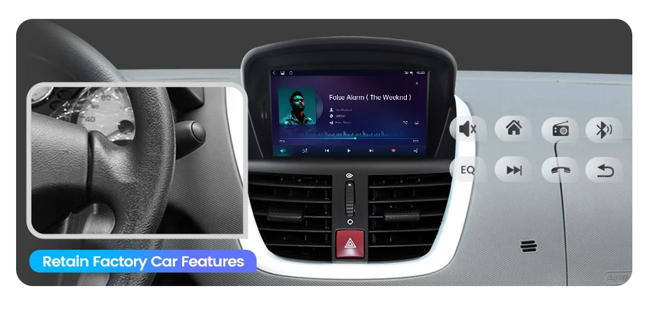 Junsun 7" Wireless CarPlay Android Auto Car Radio for PEUGEOT 207 207CC 2006 2007-2015 Multimedia Wireless Apple CarPlay Smart Intelligent Systems IPS Touch Screen Stereo Video Player 2 Din Autoradio Head Unit Navigation BT GPS 4G WIFI FM AM DSP RDS SWC
