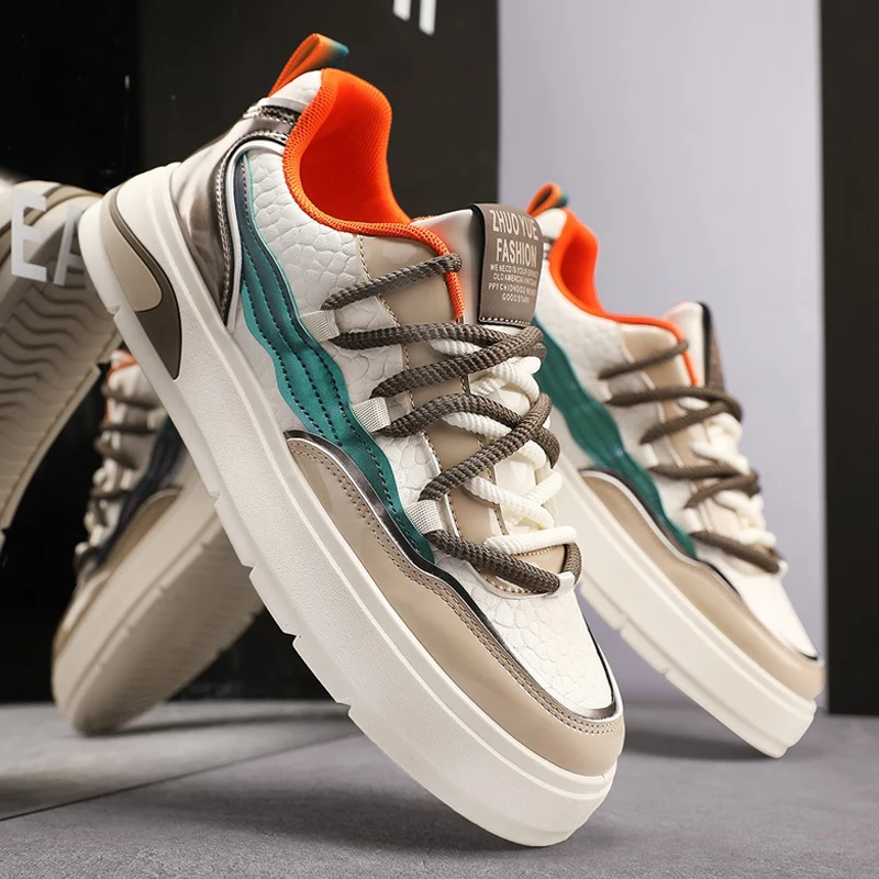 

New Fashion Casual Sneakers Skateboard Shoes Student Boots Men and Women Trend Wear Resistant Two-color Couples High Top