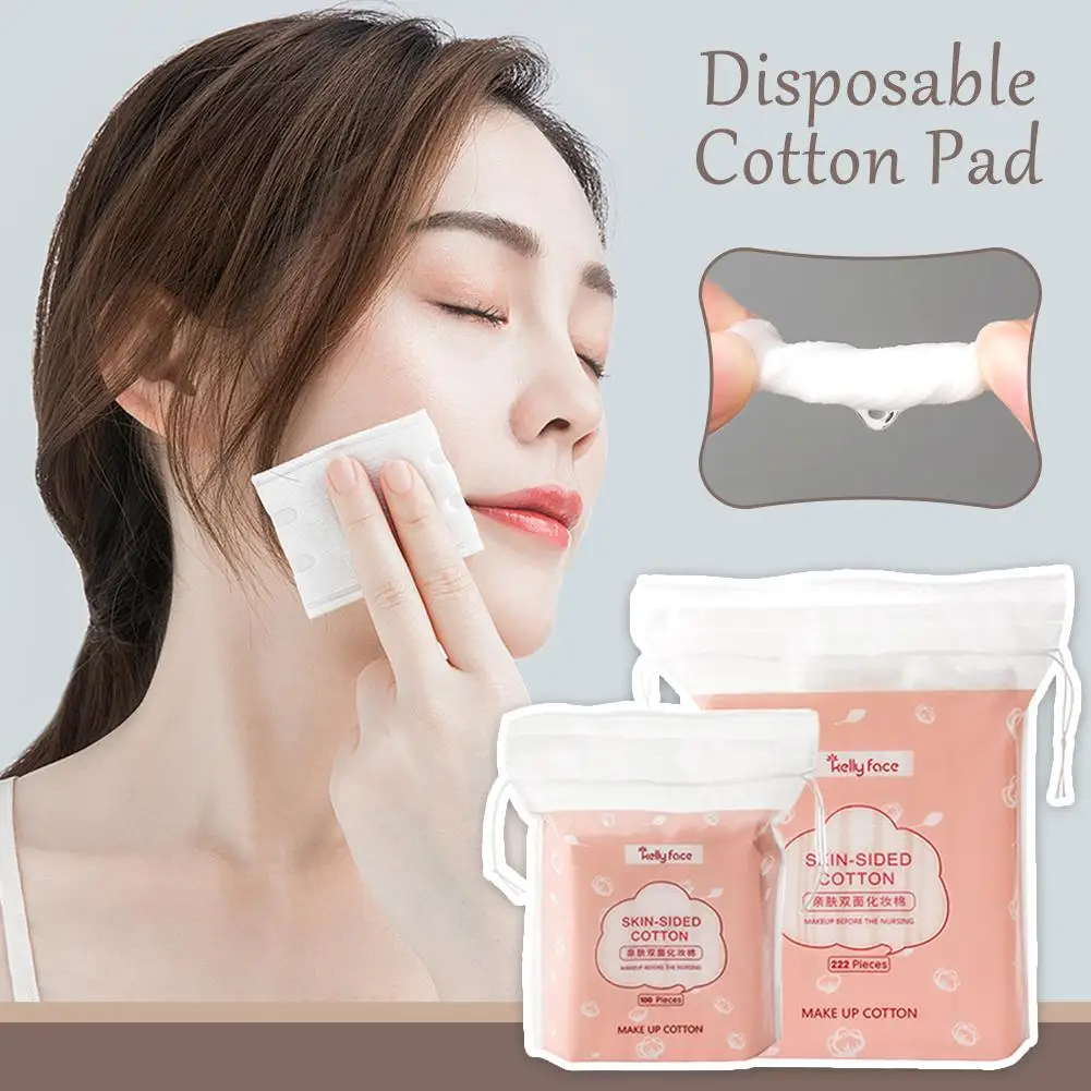 222/100PCS Disposable Cotton Pad Towel Three-Layer Makeup Accessories Tools Remover Touch Soft Cosmetic Disposable Cotton H5X5