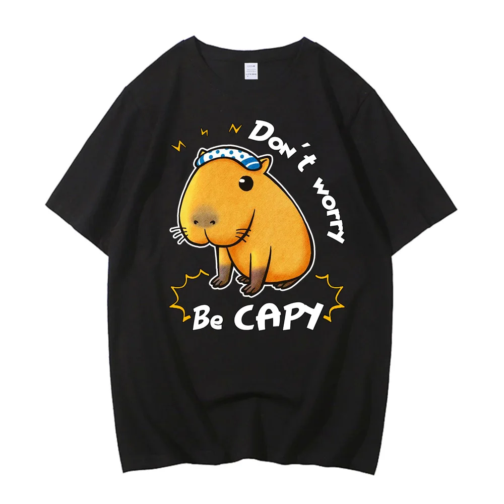 Capybara Is Calling Tees Funny Capibara Rodent Animal Lover Humor T-Shirt Women Men Cotton High Quality Casual Short Sleeve Tops