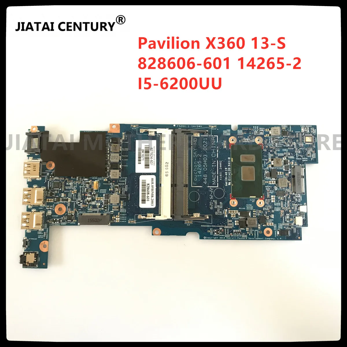 

849244-501 849244-601 FOR HP PAVILION X360 13-S 13T-S Laptop Motherboard 849244-001 I5-6200U CPU 14265-2 DDR3