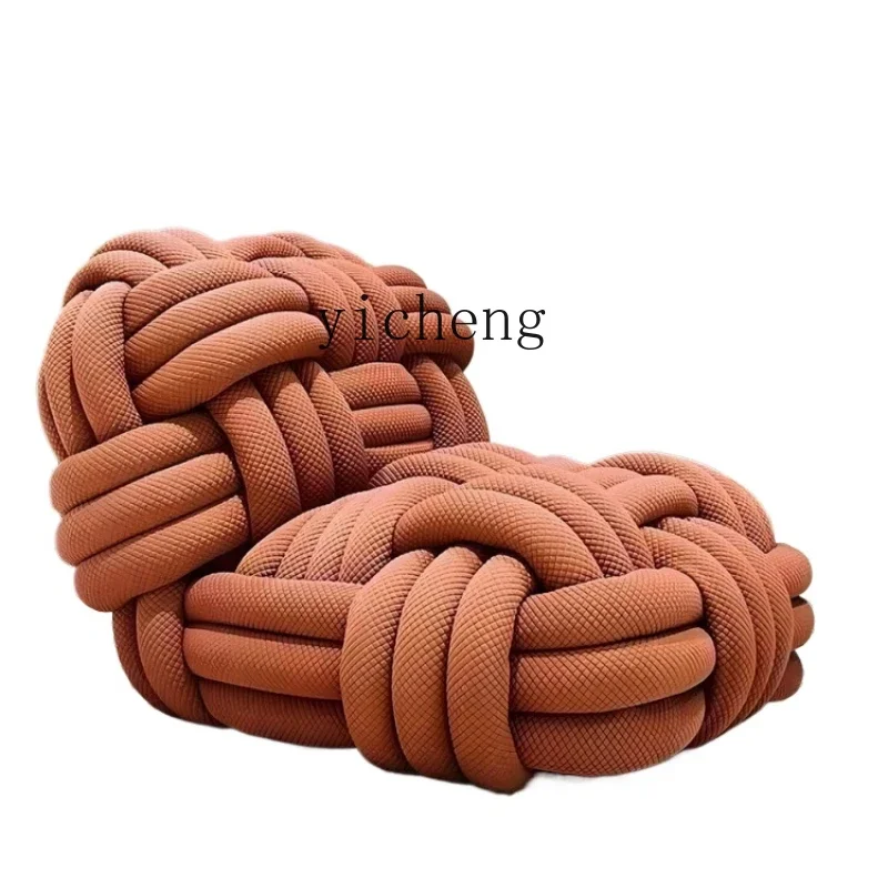 

ZWS. Italian light luxury sofa chair weaving creative living room bedroom balcony Internet celebrity leisure lazy chair