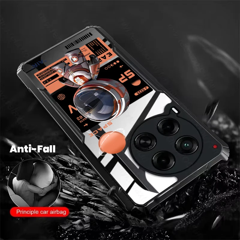 For Tecno Camon 30 4G 5G 20 Pro 4G 5G 20s Pro 18P 17 Pro 16 Pro 16SE 16 Premier Shock Fall Prevention Transparent Case No.3