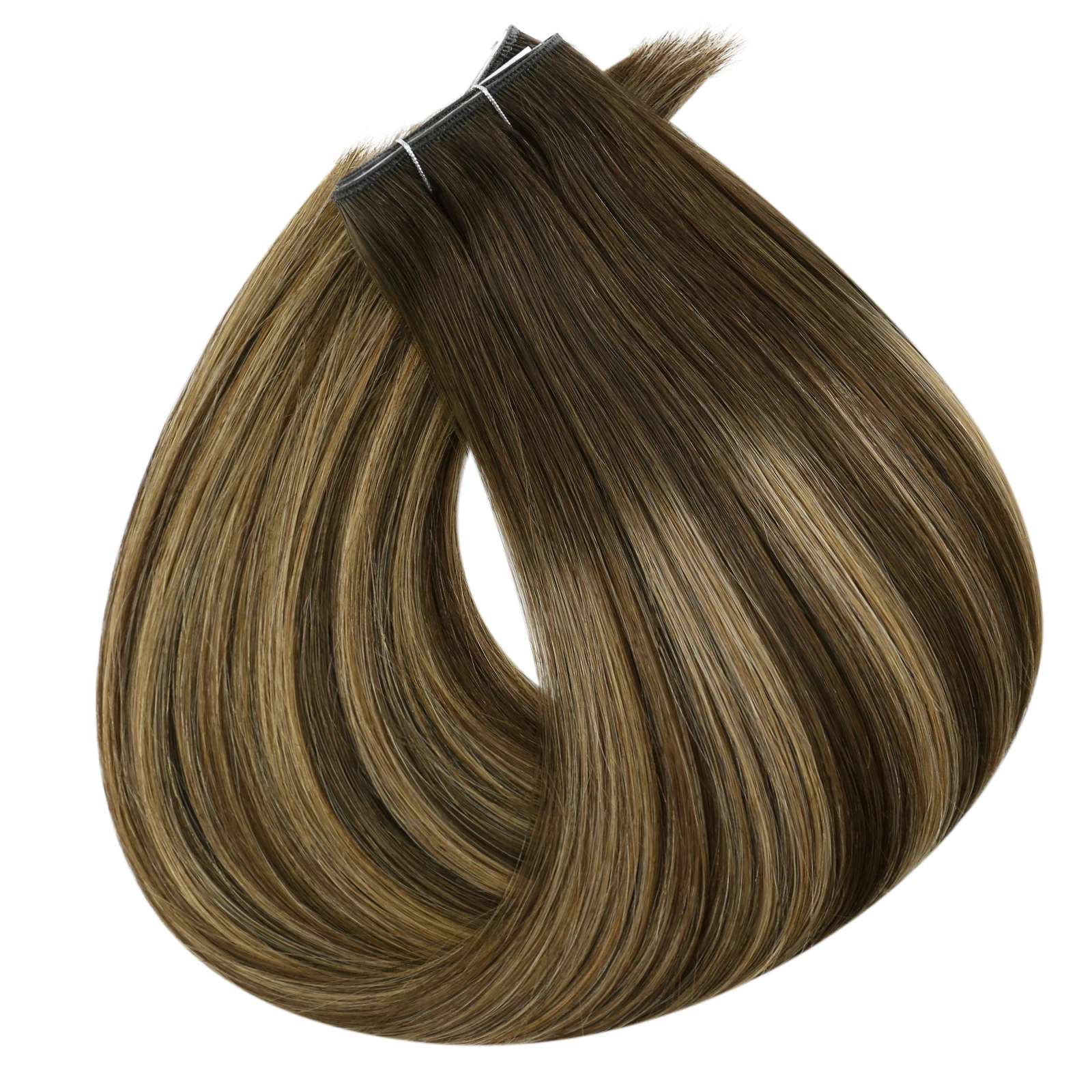 [NIEUW] Volledige Glans 50G Een Stuk Onzichtbare Genius Hair Extensions Tape-In Echt Menselijk Haar Remy Huid inslag Dikke Uiteinden Voor Vrouwen