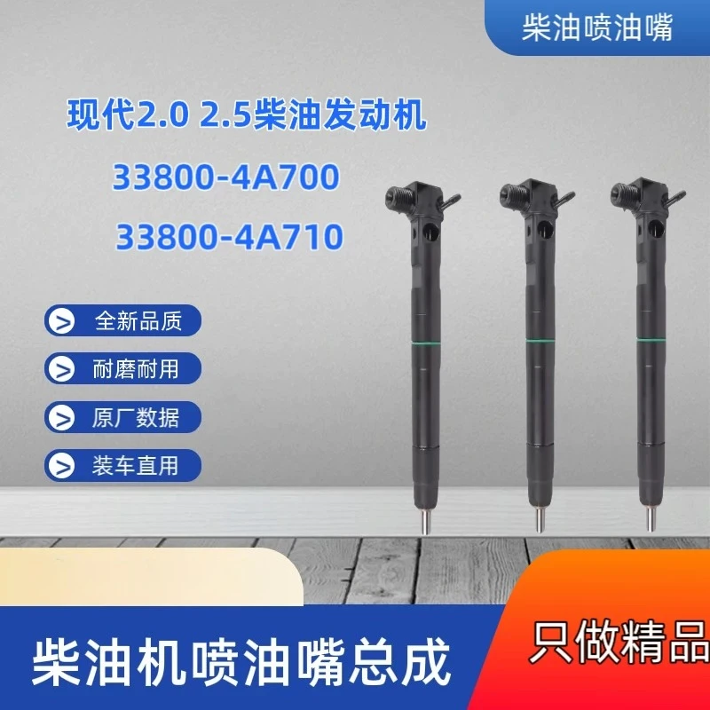 33800-4A700 33800-4A710 Fuel Injector Assembly Fit 2.0 2.5 Diesel Engine Auto Replacement Injector Spare Parts
