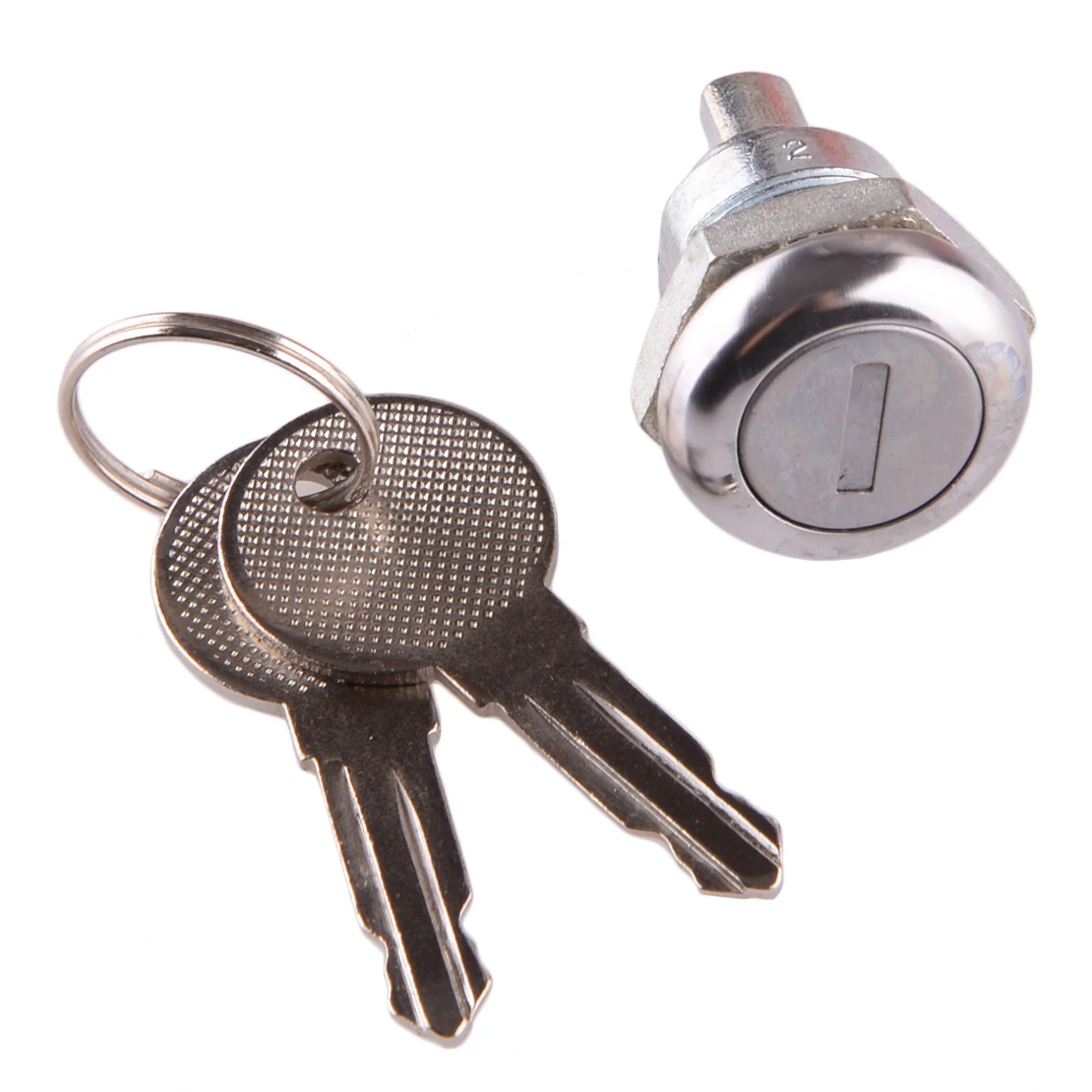 Car Rear Lock Cylinder with Keys Fit for Folding T Handle Latch Toolbox Truck Trailer RV Motorhome Electrical Cabinet