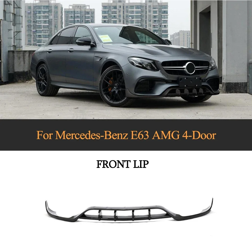 Carbon Fiber W213 Front Bumper Lip Splitter Spoiler For Mercedes Benz W213 E63 AMG S 2016 - 2019