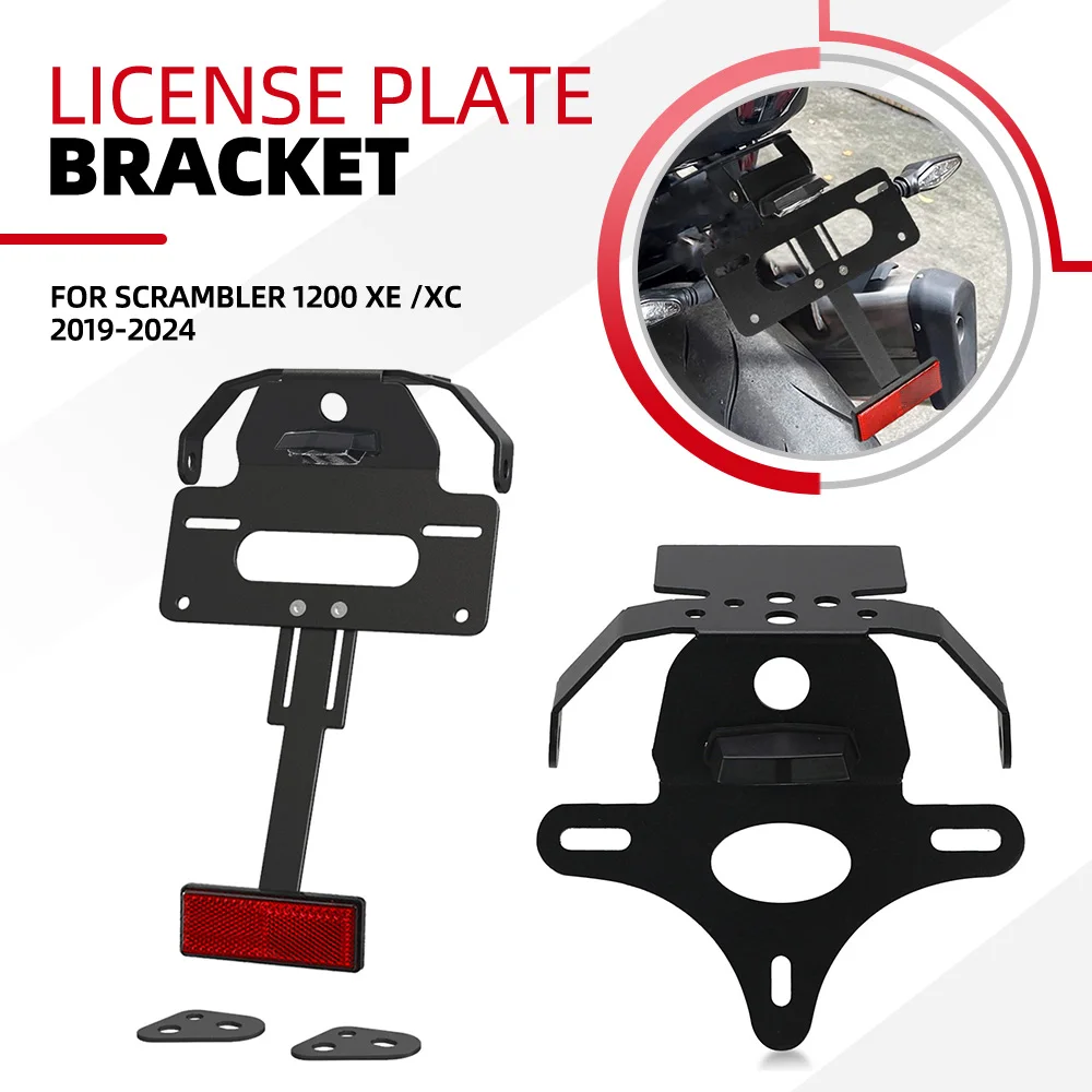 

Motorcycle Rear License Plate Holder Bracket Tail Tidy Fender Eliminator For Scrambler 1200 XE /XC 2019 2020 2021 2022 2023 2024