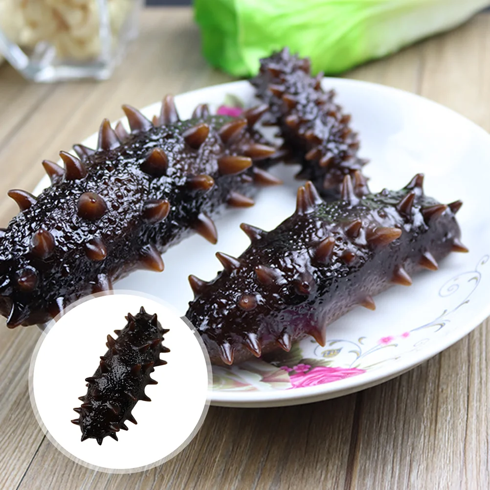 

Ocean Decor Simulation Sea Cucumber Model Lifelike Fake Food Slug Figurine Decorate Kid Educational Prop Photo Coffee Toy Child