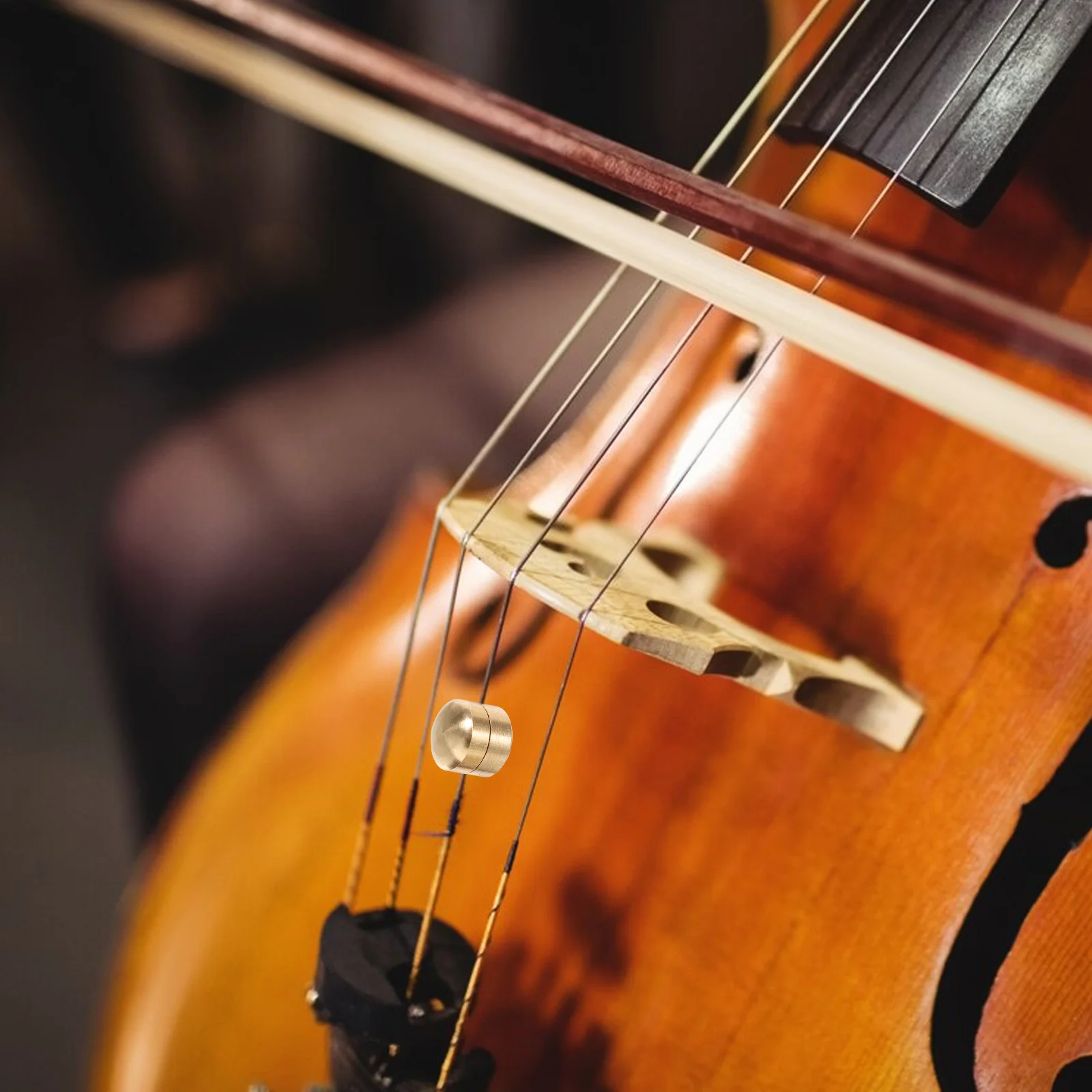 

Violin Wolf Tone Mute Metal String Muter For Noise Reduction Practice Performance Easy Install Instruments Accessories Tools