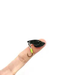 DUODUOYU 1PCS New Mini Metal VIB Fishing Lures 3g/25mm Vibrations Spoon Lure Bass Artificial Hard Bait with Single Hook  Tackle