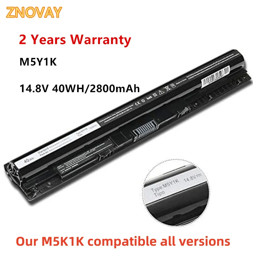 

ZNOVAY 14.8V 2800mAh M5Y1K Laptop Battery For Dell Inspiron 3451 3458 3551 3558 V3458 V3451 N3558 5551 5552 5555 5558 5559