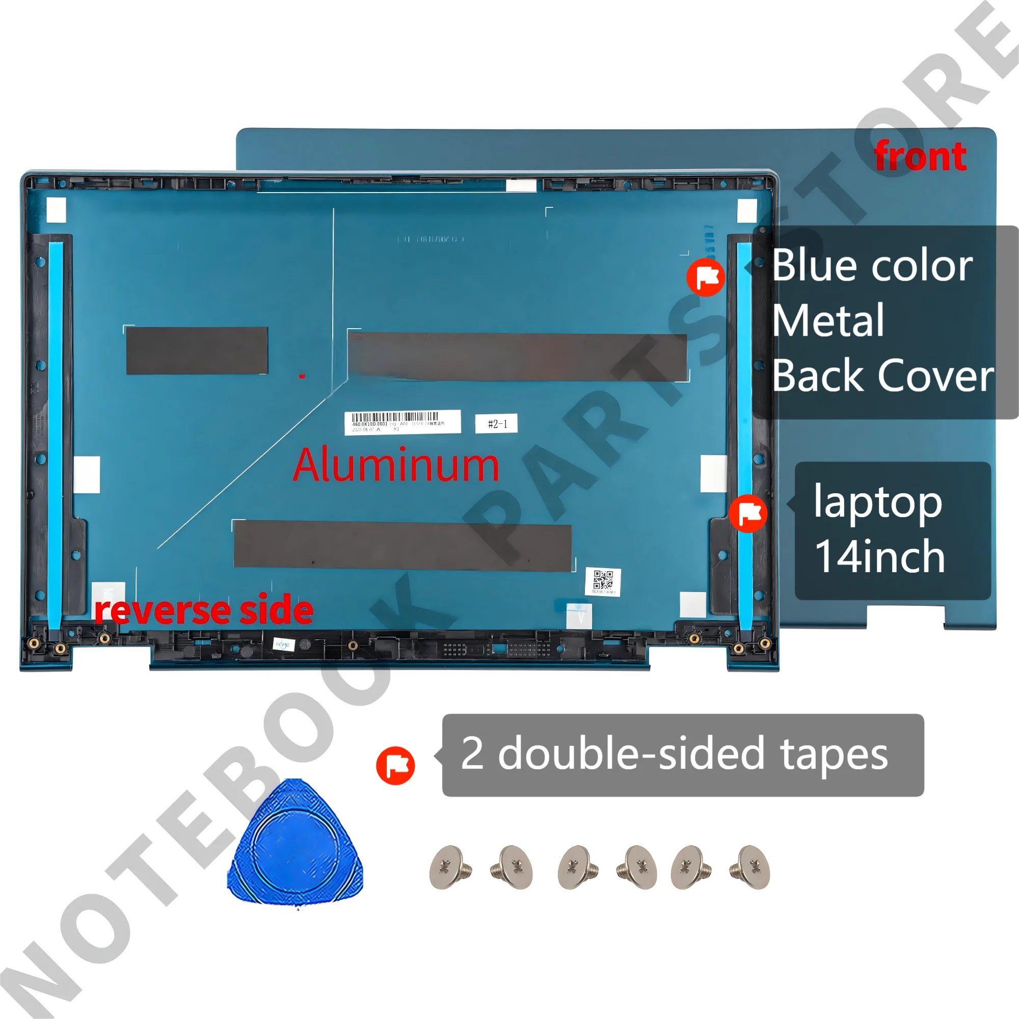 NEW Parts For Ideapad Flex 5 14ARE05 5-14ITL05 5 14ALC05 5-14IIL05 Rear Top Lid Parts Hinges Palmrest Replace Metal/Plastic image 3