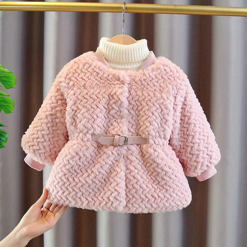 Girls Coat Jacket Cotton Windproof Outwear 2023 Soft Warm Thicken Velvet Winter Skiwear Children's Clothing