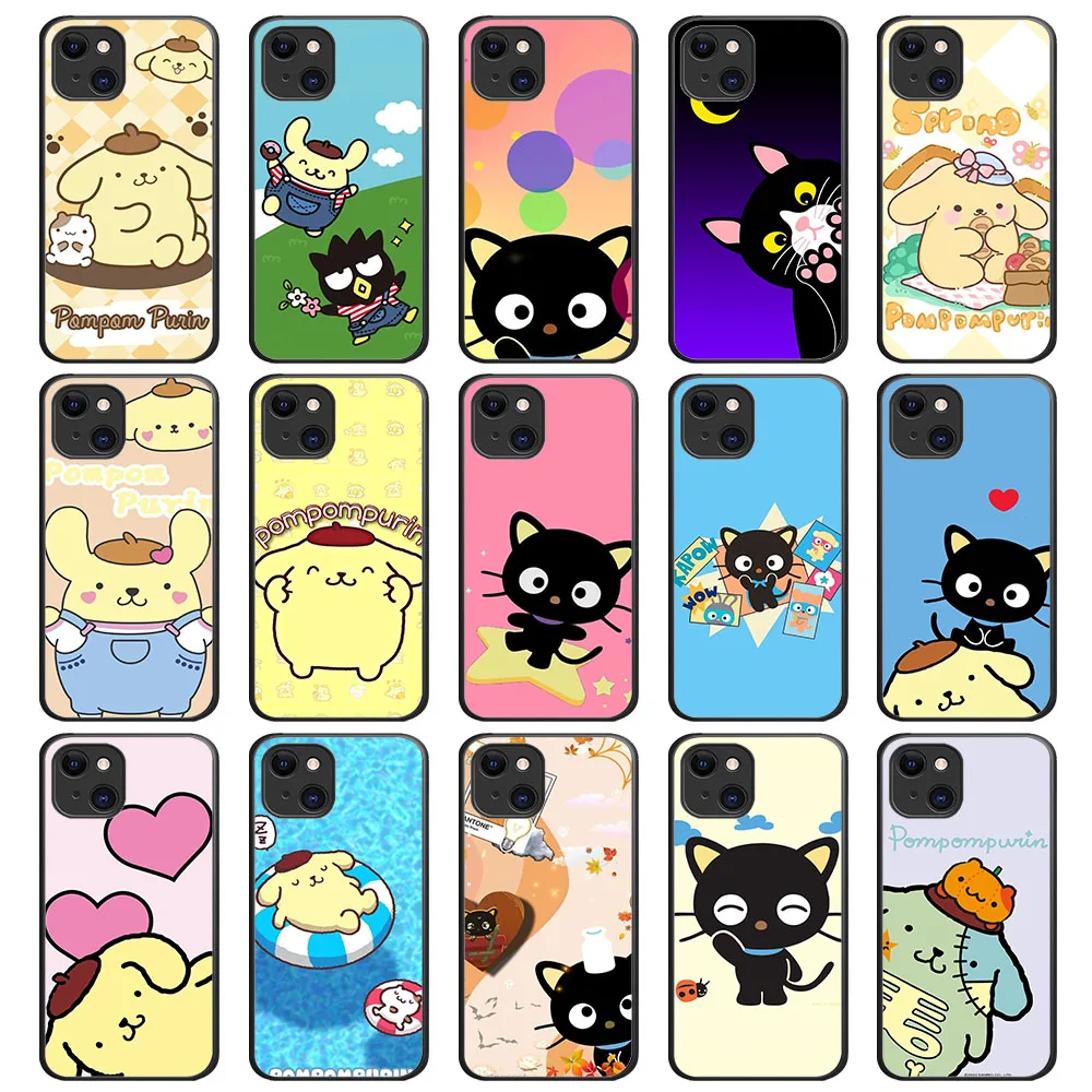 Funda de silicona SK-51 para Huawei, pomppurin chococat, Y7, Y7A, Y8P, Y8S, Y9, Y9A, Mate 20, P20, P30, P40 Lite Pro