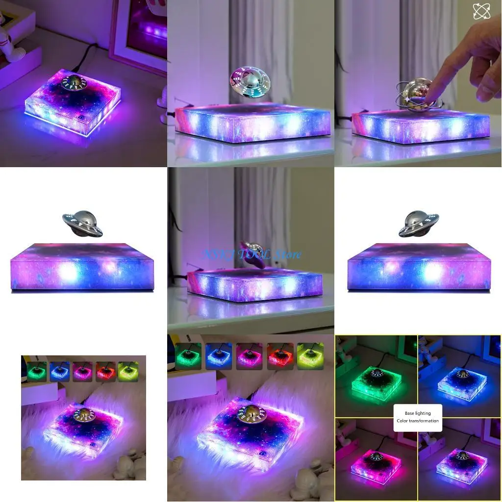 

L8RC парящий ночник с космологической иллюзией, автоматическим поворотом, современное украшение для комнаты и офиса, освещение