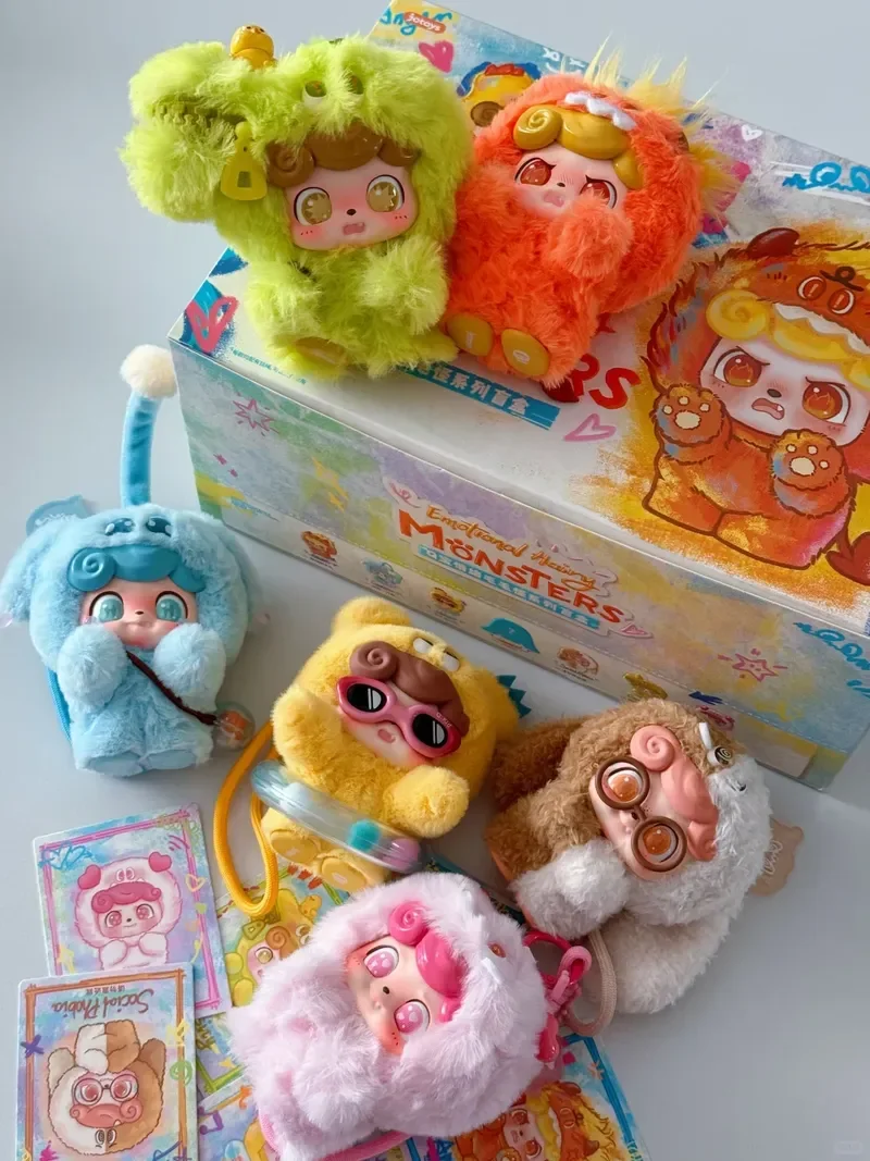 

Новый Jotoys Q Bao Mood Mao Mao Strange Trend Surprise слепая коробка Tide Play плюшевые украшения декоративная сумка ручной работы кулон подарок