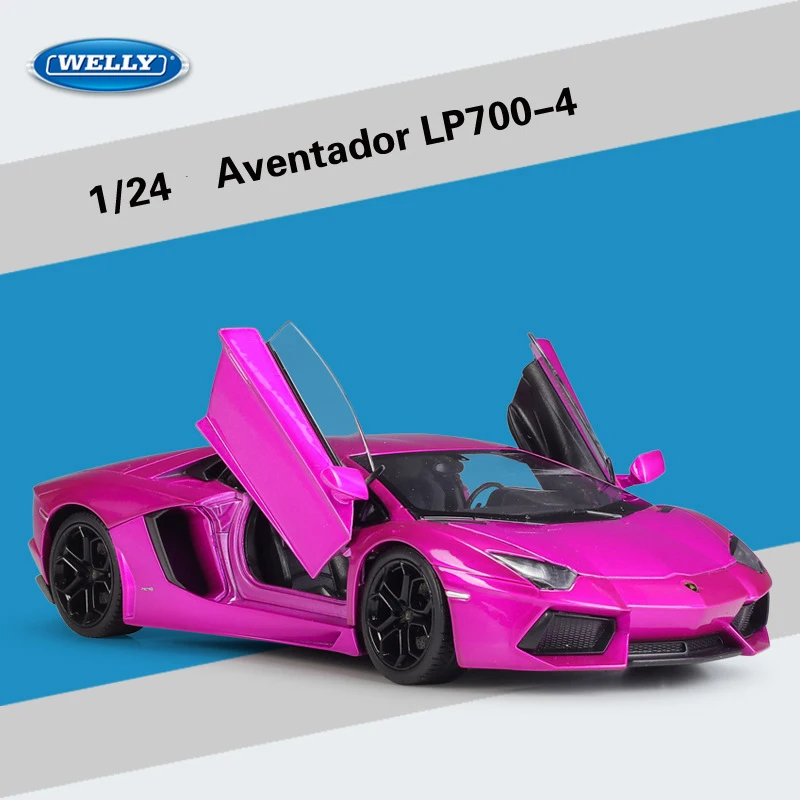 WELLY 1:24 Lamborghini LP700-4 Aventador alaşım yarış alaşım araba