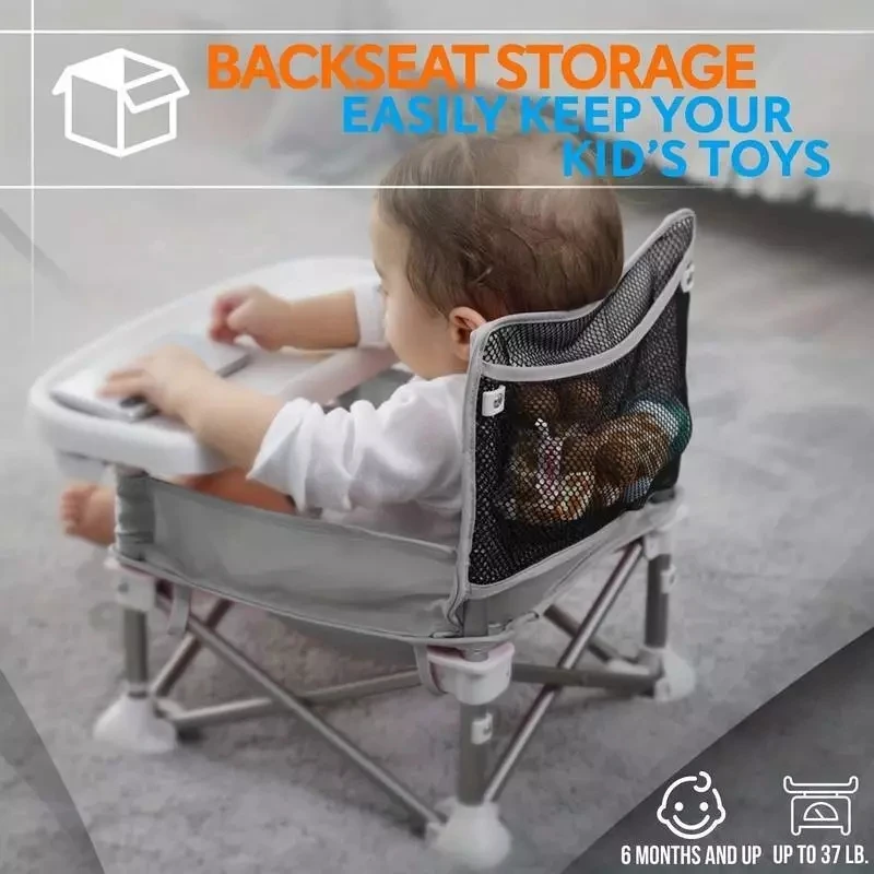 sunshade Baby portable camping chair picnic dining chair BabyDining Chair Booster Seat Travel Folding Kids With umbrella