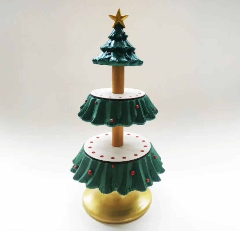 

Рождественская елка, подставка для фруктовых закусок, фруктовая тарелка, подставка для чаши, разделитель для десертного стола, праздничные украшения из смолы