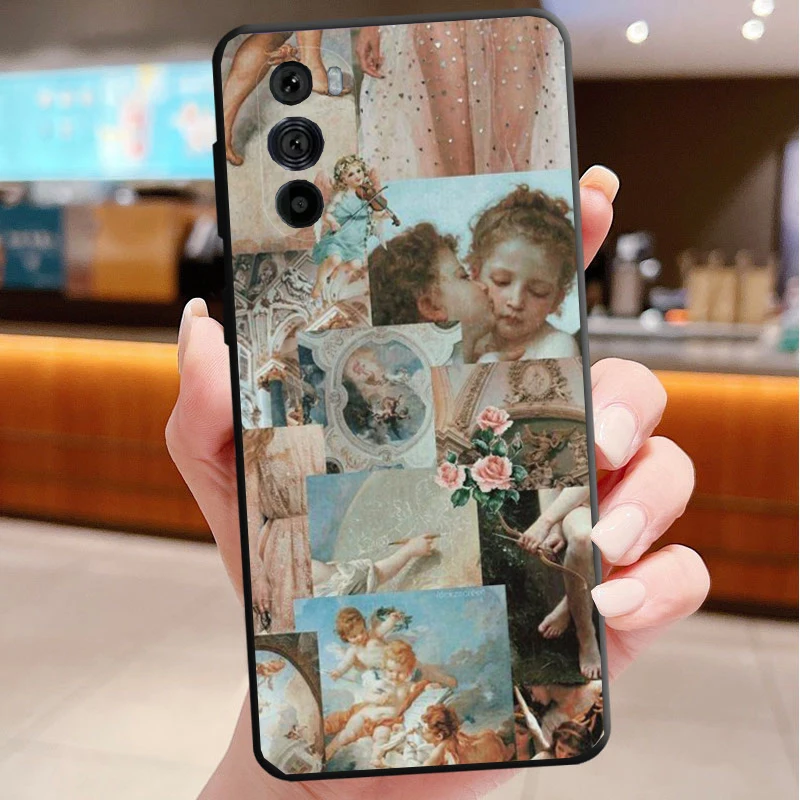 حافظة هاتف لهاتف موتورولا إيدج 50 40 برو 60 50 40 30 Ultra Neo Fusion Moto G85 G72 G53 G54 G84 G13 G32 Angel