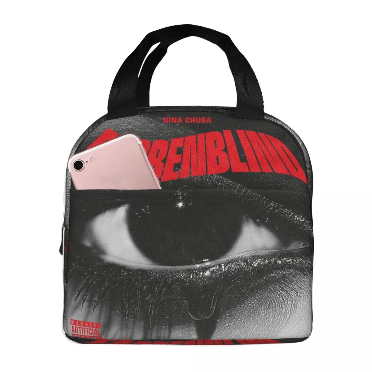 

Nina Chuba 2025 Tour German Singer INS Insulated Lunch Bag for Kids School Cooler Thermal Food Box Tote Lunch Boxes Container