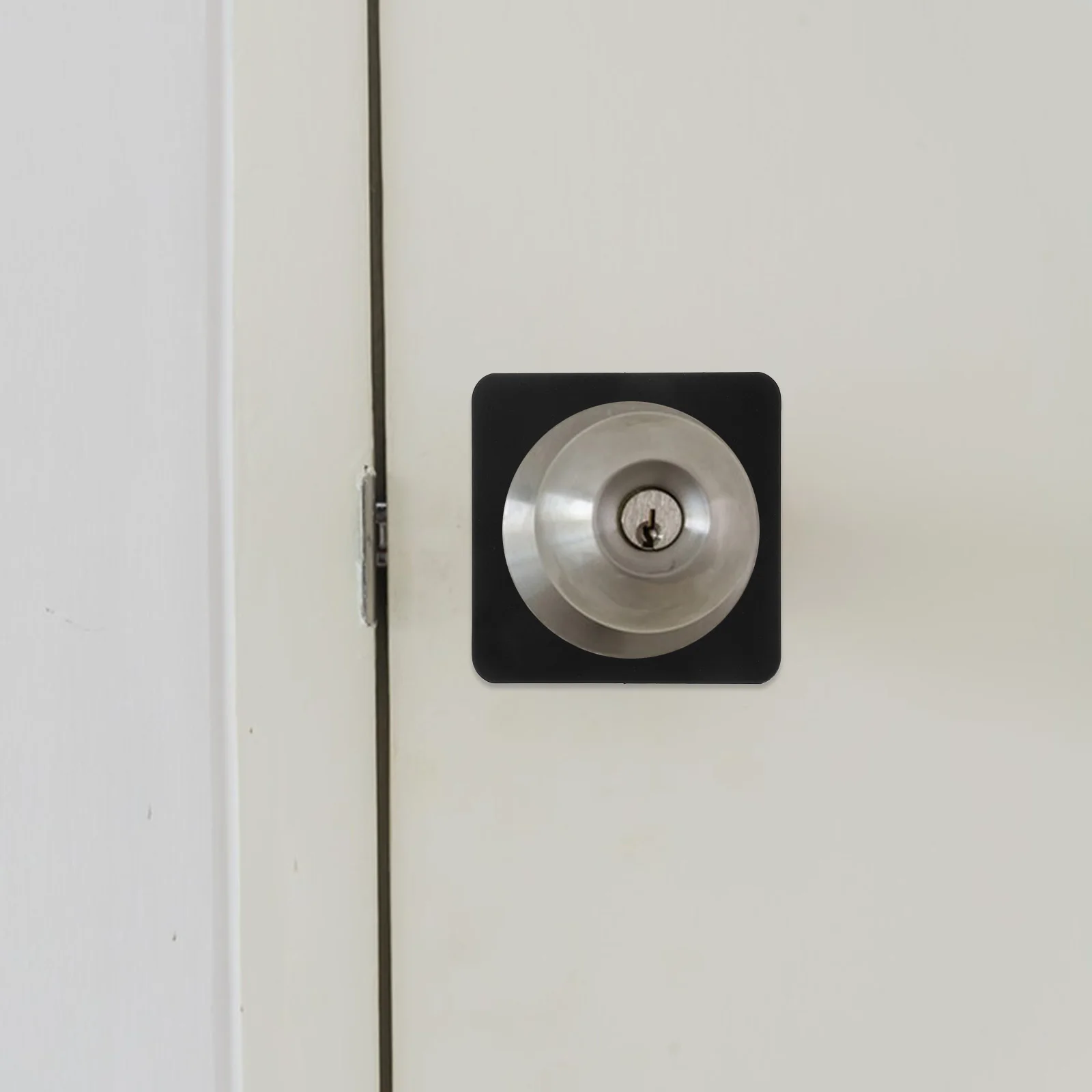 Panneau de réparation en acier inoxydable, diamètre intérieur de 5.5Cm, sans perceuse, poignée d'installation, plaque de fixation pour bouton de porte, trou de pêne dormant